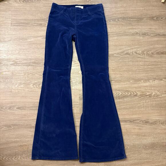 We The Free Penny Blue Corduroy Flare Pants Size 29 High Rise Bell Bottoms - Picture 2 of 8